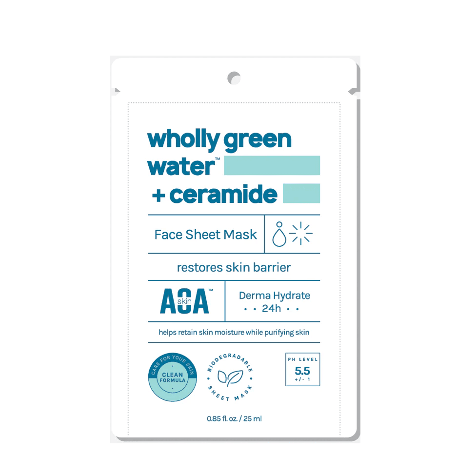 Wholly Green Water + Ceramide Sheet Mask