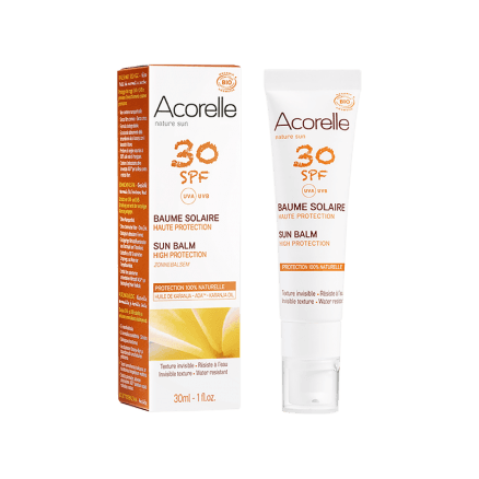 Baume Solaire Visage Certifié Bio SPF30