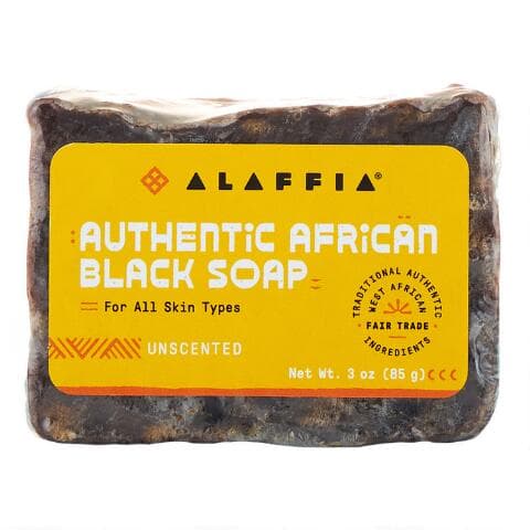 Unscented Authentic African Black Soap Bar