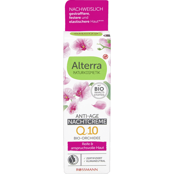 Anti-Age Nachtcreme Q10 Bio-Orchidee