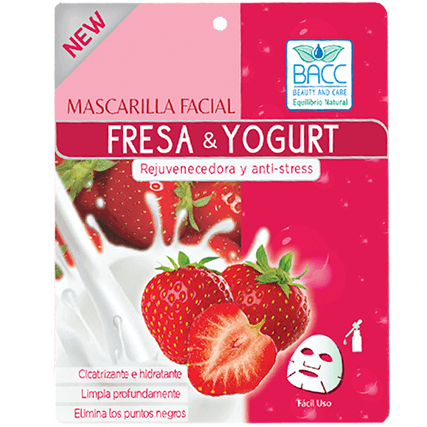 Mask Facial Fresa y Yogurt