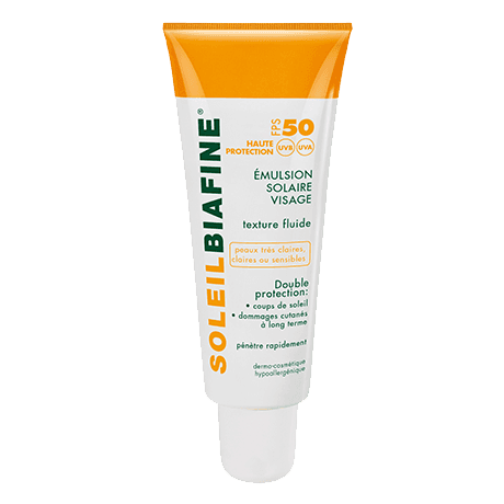 SoleilBiafine Emulsion Solaire Visage FPS 50