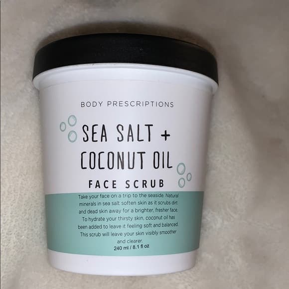 Sea Salt + Coconut Oil Face Scrub