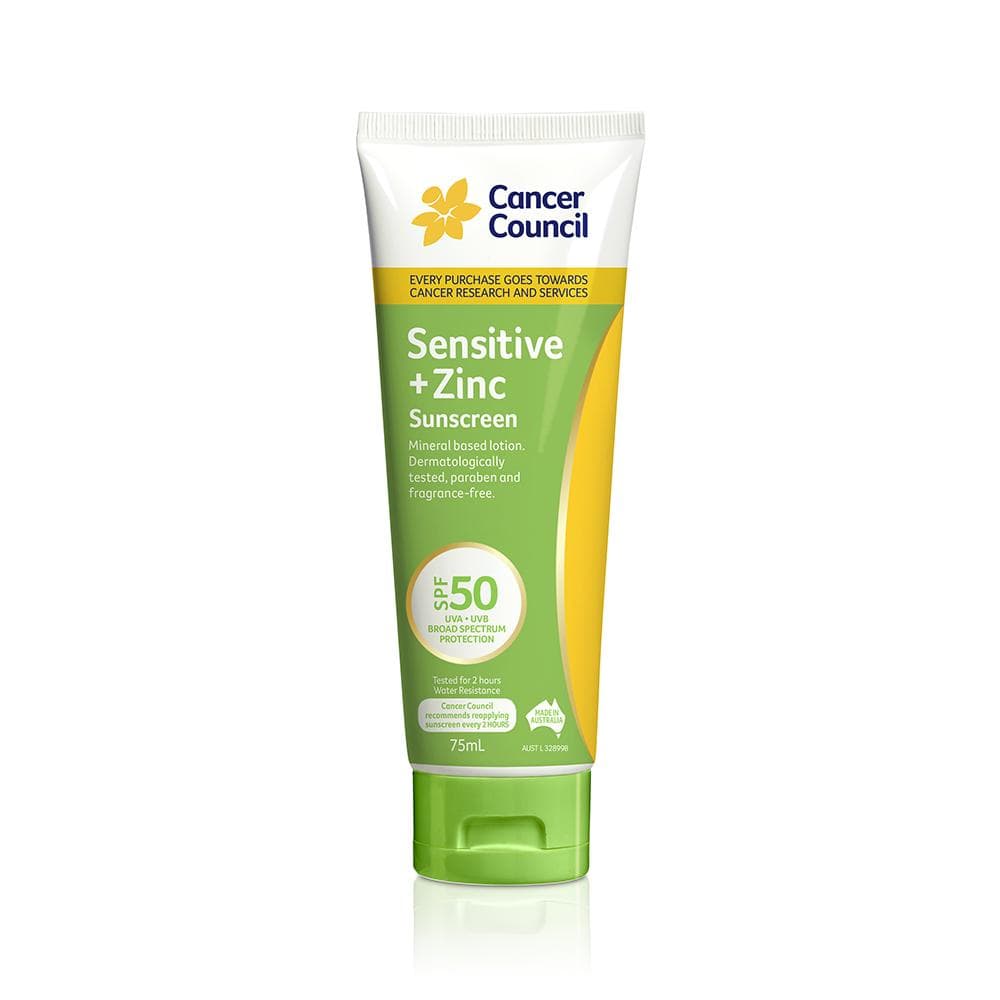 Sensitive + Zinc Sunscreen SPF50