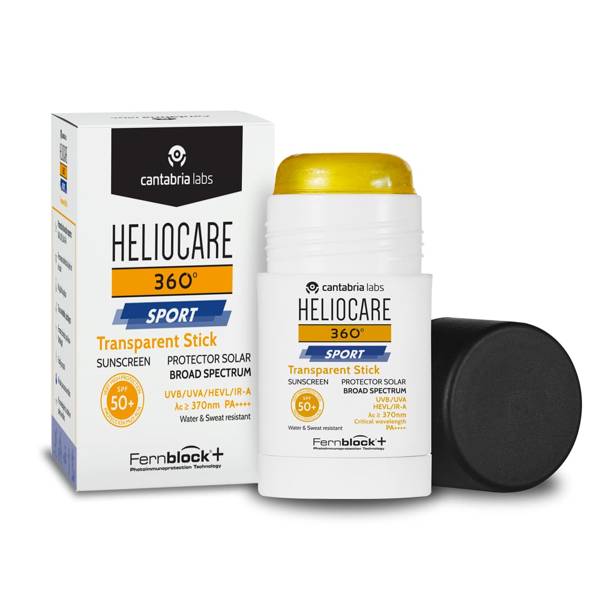 Heliocare 360º Sport Transparent Stick SPF50
