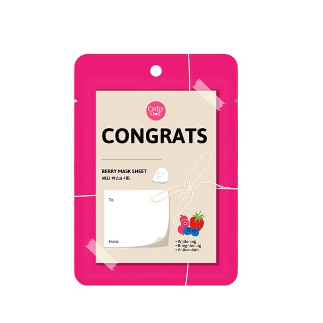 Congrats Mask Sheet Berry
