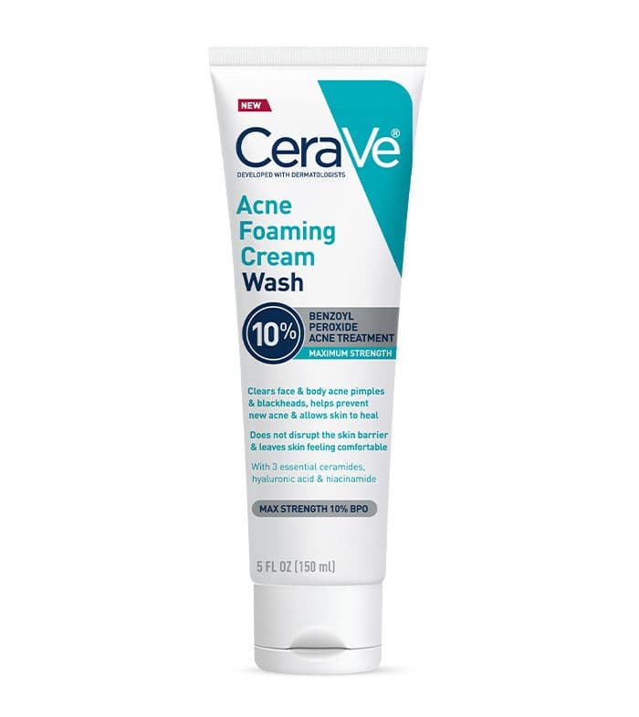 Acne Foaming Cream Wash with Benzoyl Peroxide 10%