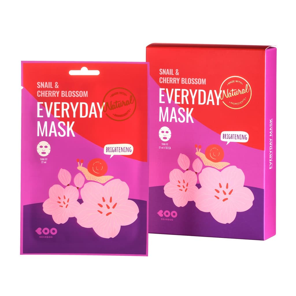 Snail & Cherry Blossom Everyday Mask