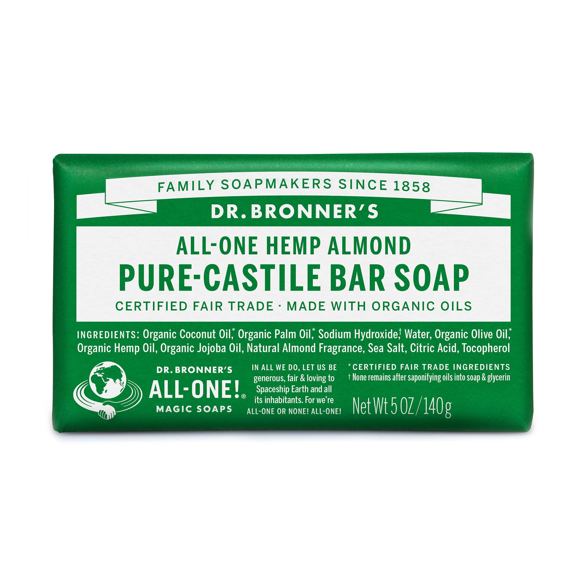 Pure-Castile Bar Soap - Almond