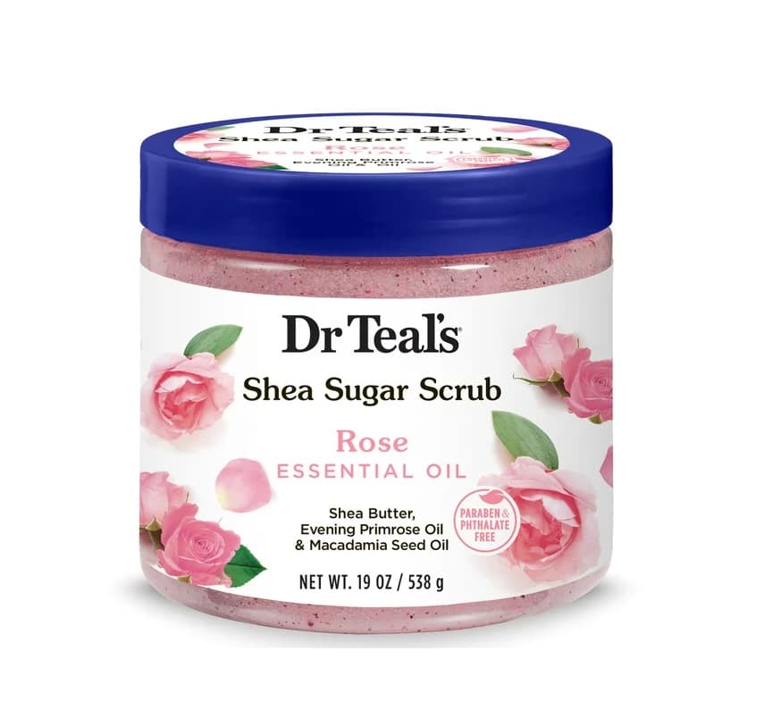Shea Sugar Body Scrub with Rose Essential Oil 
