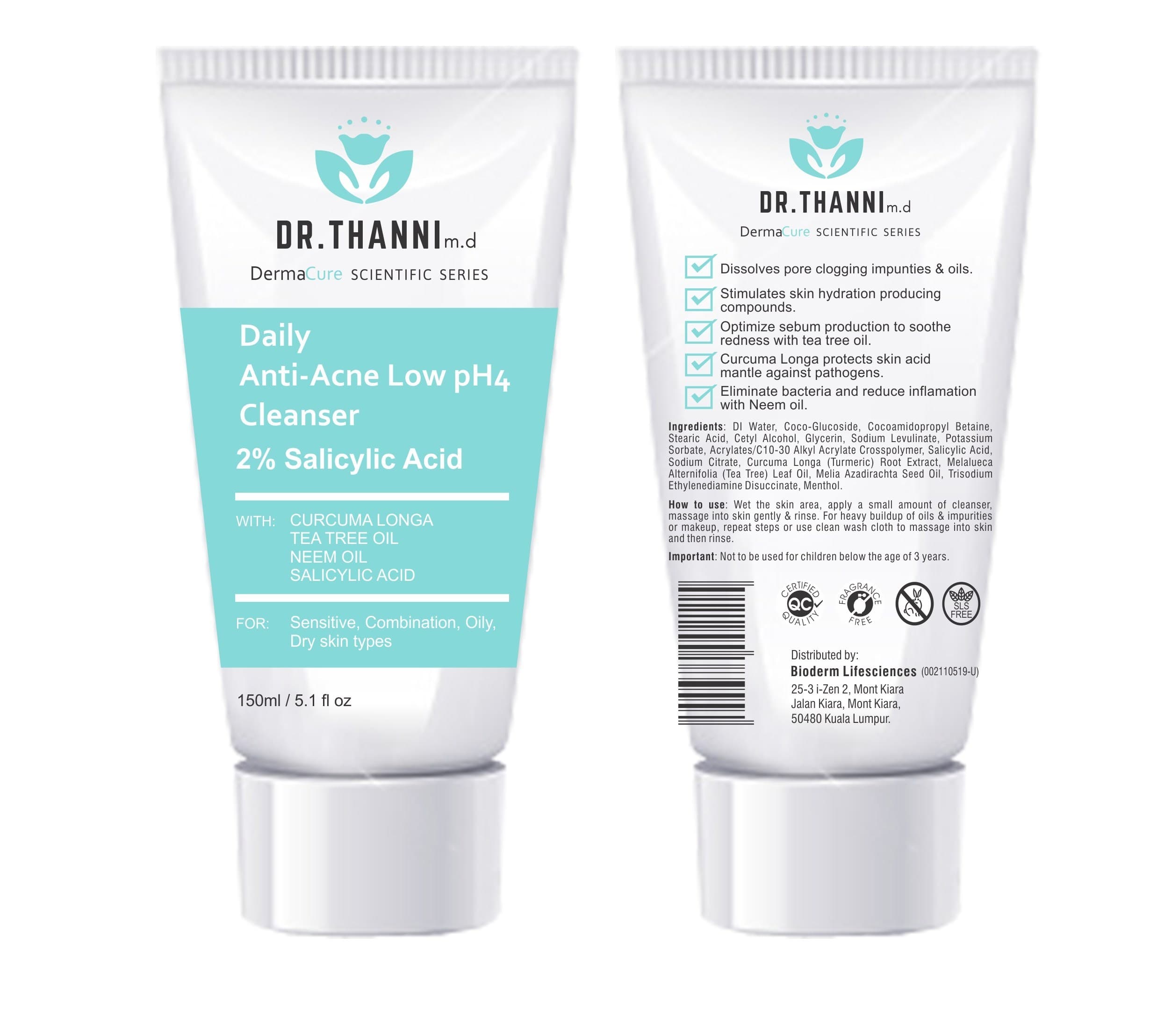 Low pH 2% Salicylic Acid Acne Cleanser