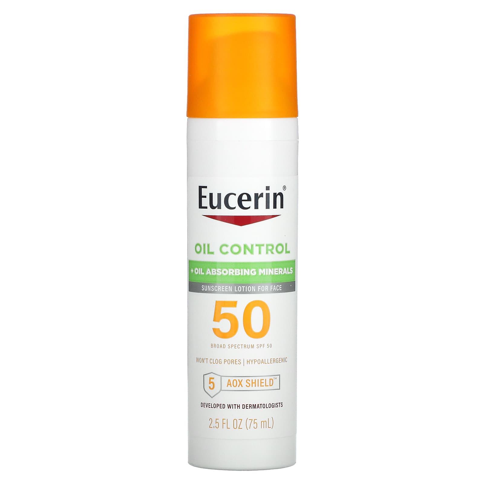 Oil Control SPF 50 Face Sunscreen Lotion with Oil Absorbing Minerals