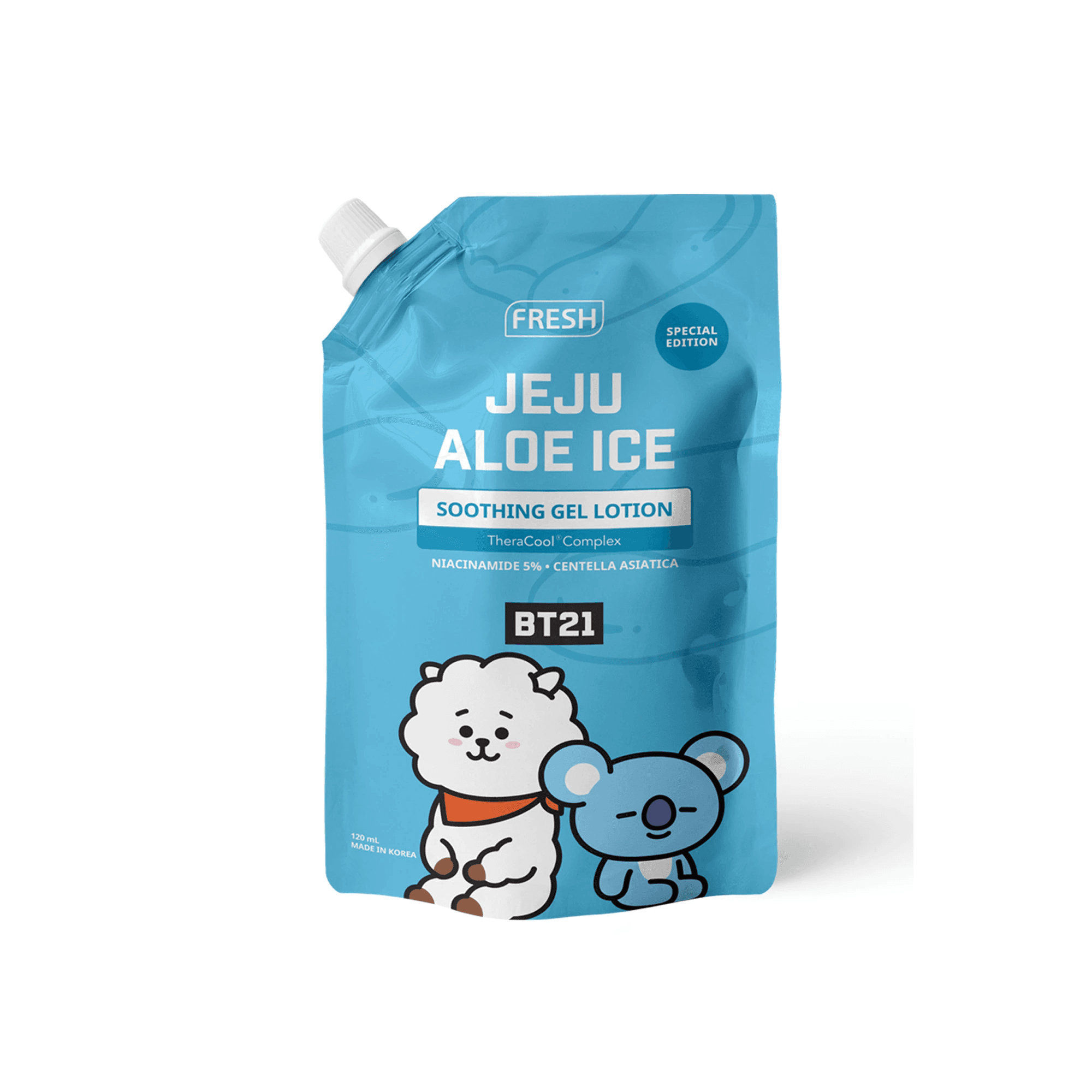 Jeju Aloe Ice Soothing Gel Lotion BT21 Edition