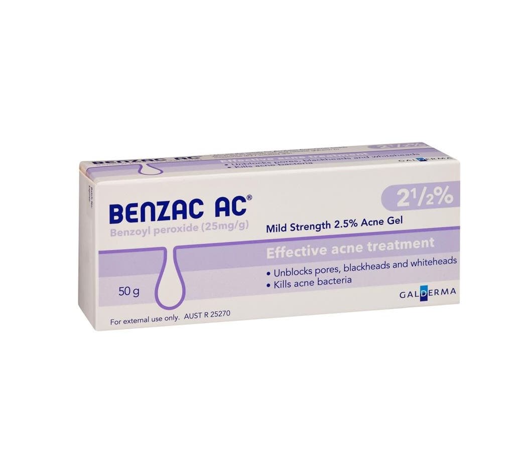 Benzac AC Mild Strength 2.5% Acne Gel 