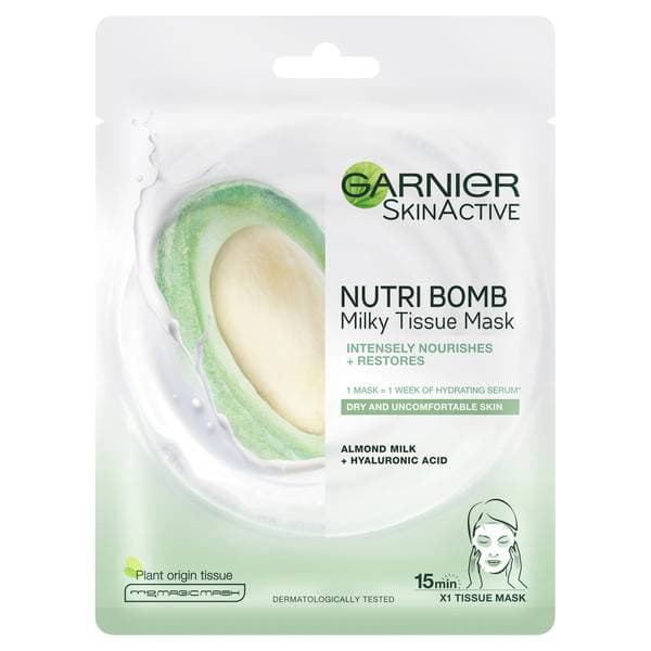 SkinActive Nutri Bomb Milky Tissue Mask - Almond Milk 