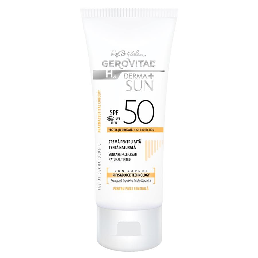 Derma+ Sun Suncare Face Cream Natural Tinted