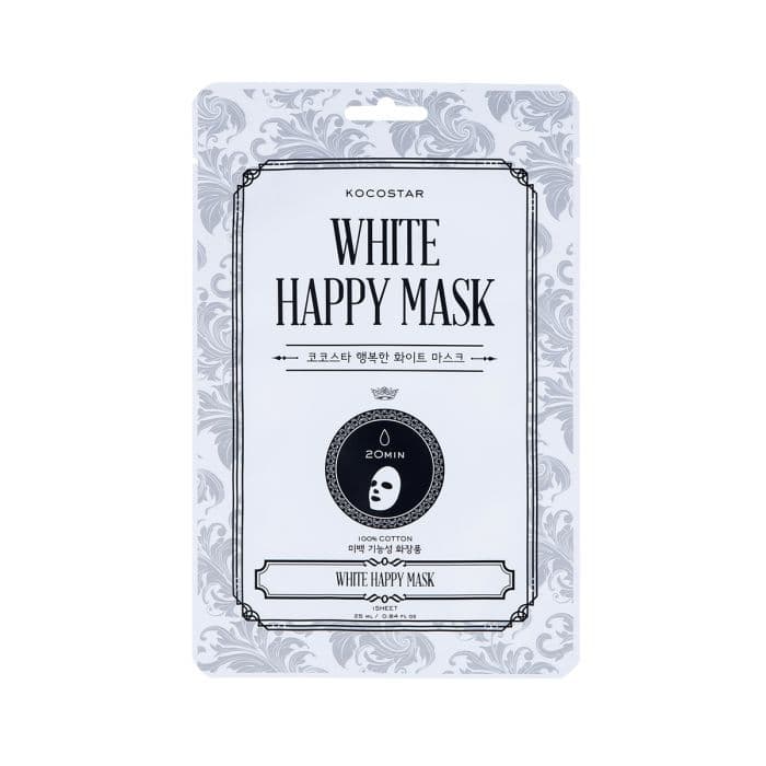 White Happy Mask