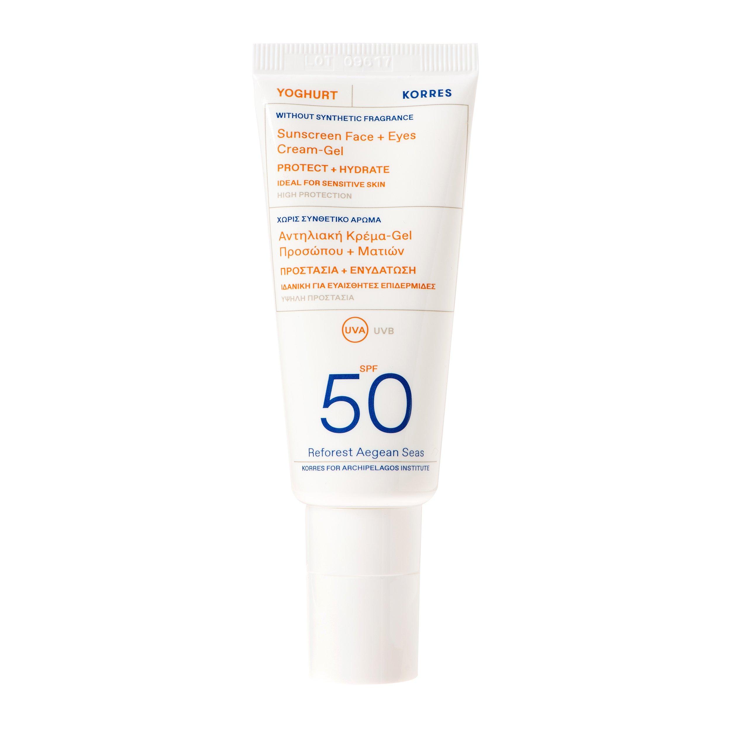 Yoghurt Sunscreen Face + Eyes Cream-Gel SPF50