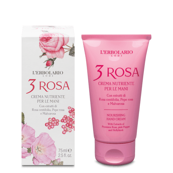 3 Rosa Crema Nutriente Per Le Mani