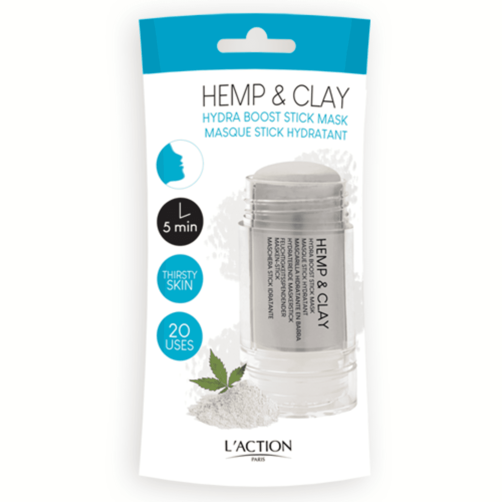 Hemp & Clay Hydra Boost Stick Mask