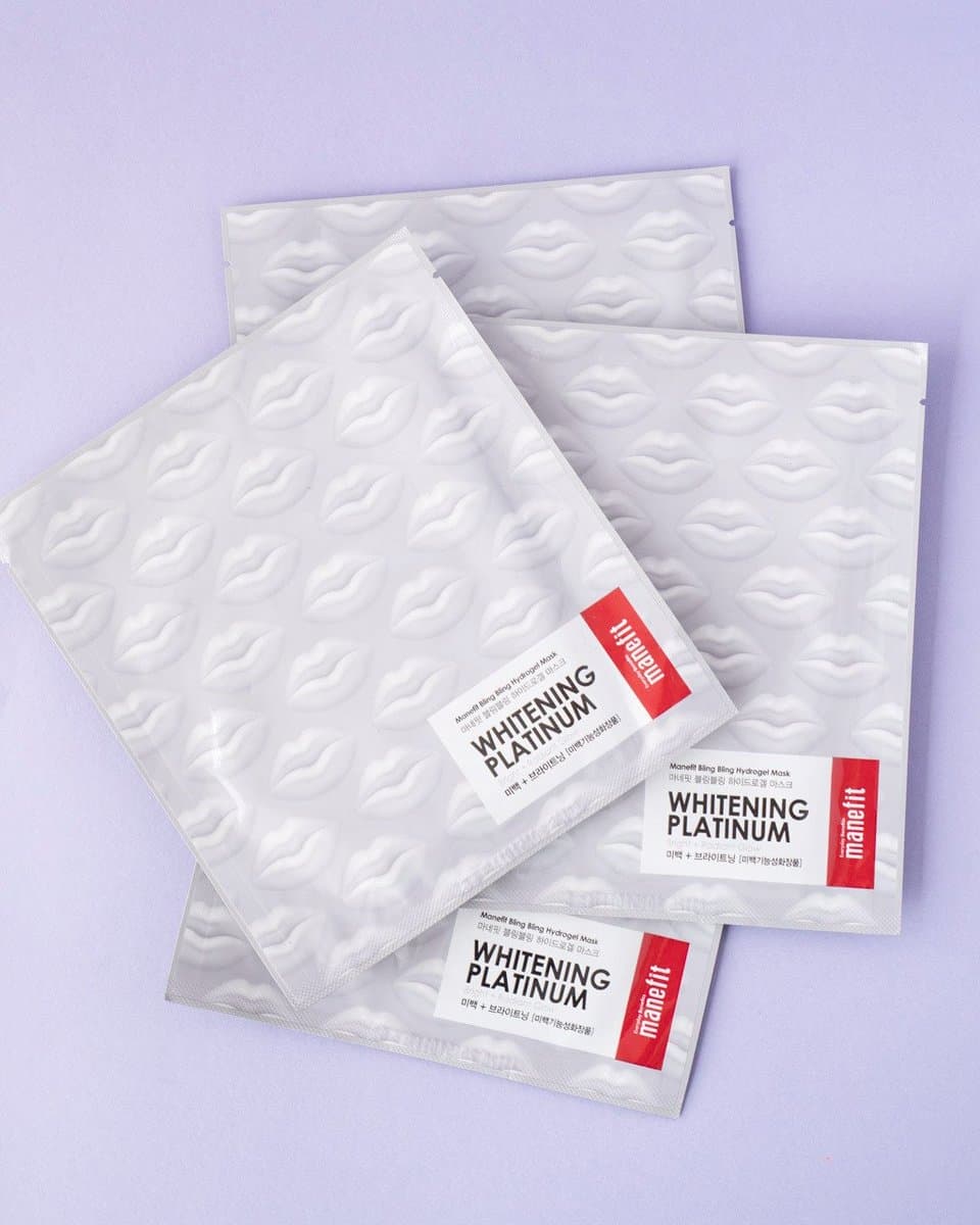 Bling Bling Hydrogel Mask Set - Whitening Platinum