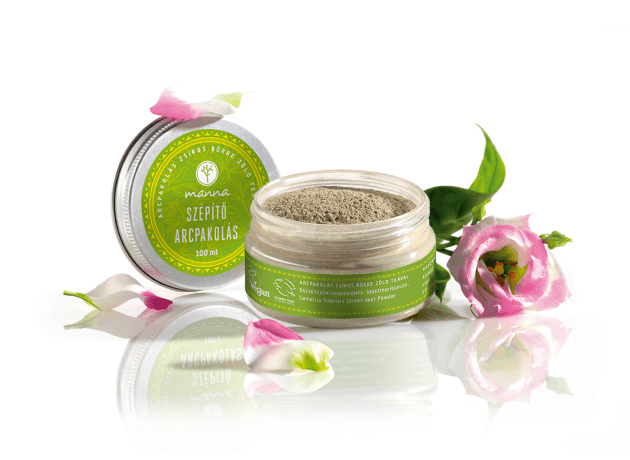 Arcpakolás Zsíros Bőrre Zöld Teával