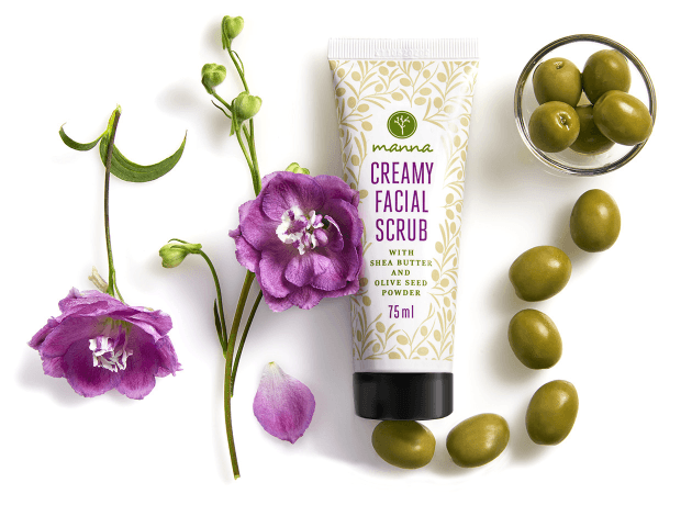 Creamy Facial Scrub with Shea Butter & Olive Seed Powder