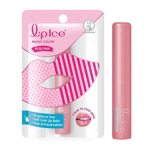 Lip Ice Magic Color Rose Pink Strawberry