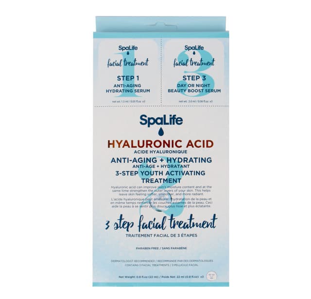 Three Step Facial Treatment with Hyaluronic Acid - Hydrating Serum