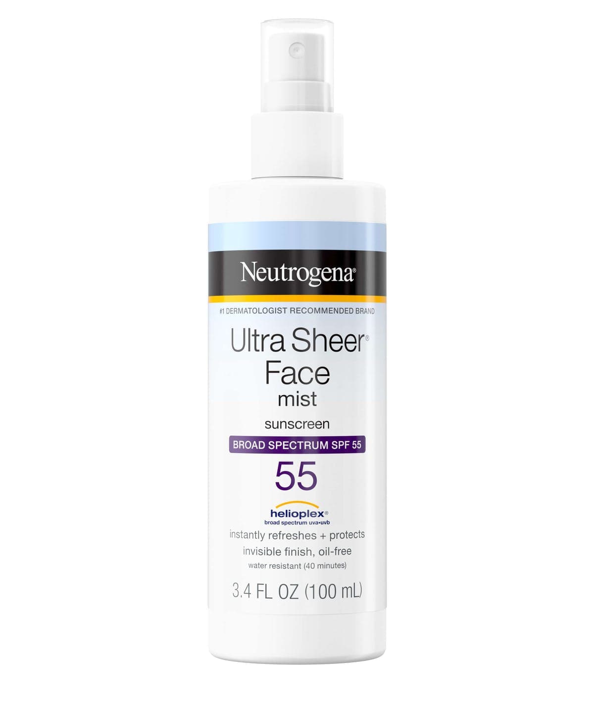 Ultra Sheer Face Mist Sunscreen Broad SPF 55