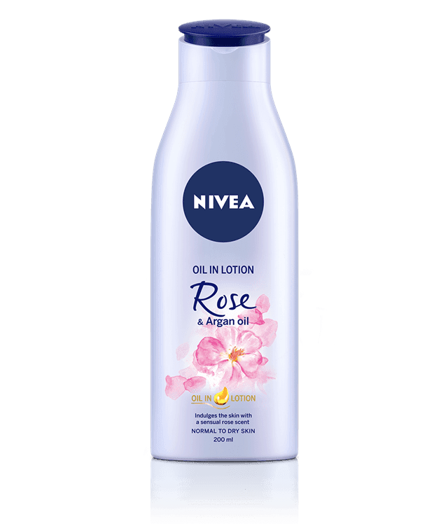 Body Oil in Lotion Rose and Argan Oil