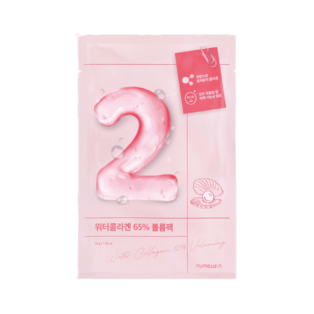 No.2 Water Collagen 65% Voluming Sheet Mask