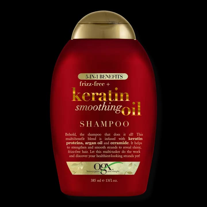 Frizz-Free + Keratin Smoothing Oil Shampoo