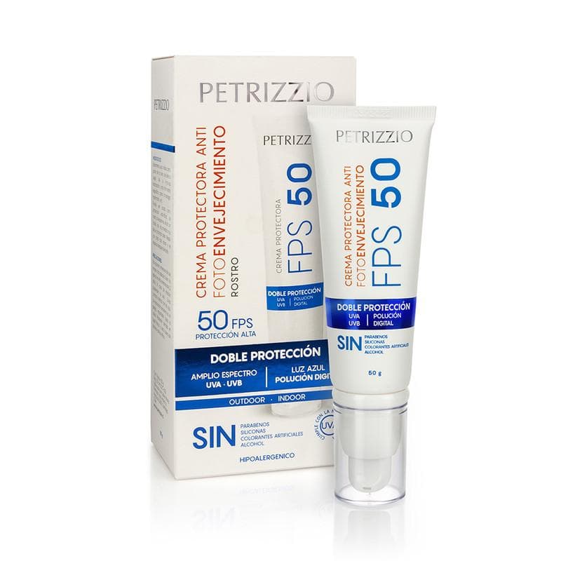 Crema Doble Protección Rostro Fps-50/Luz Azul