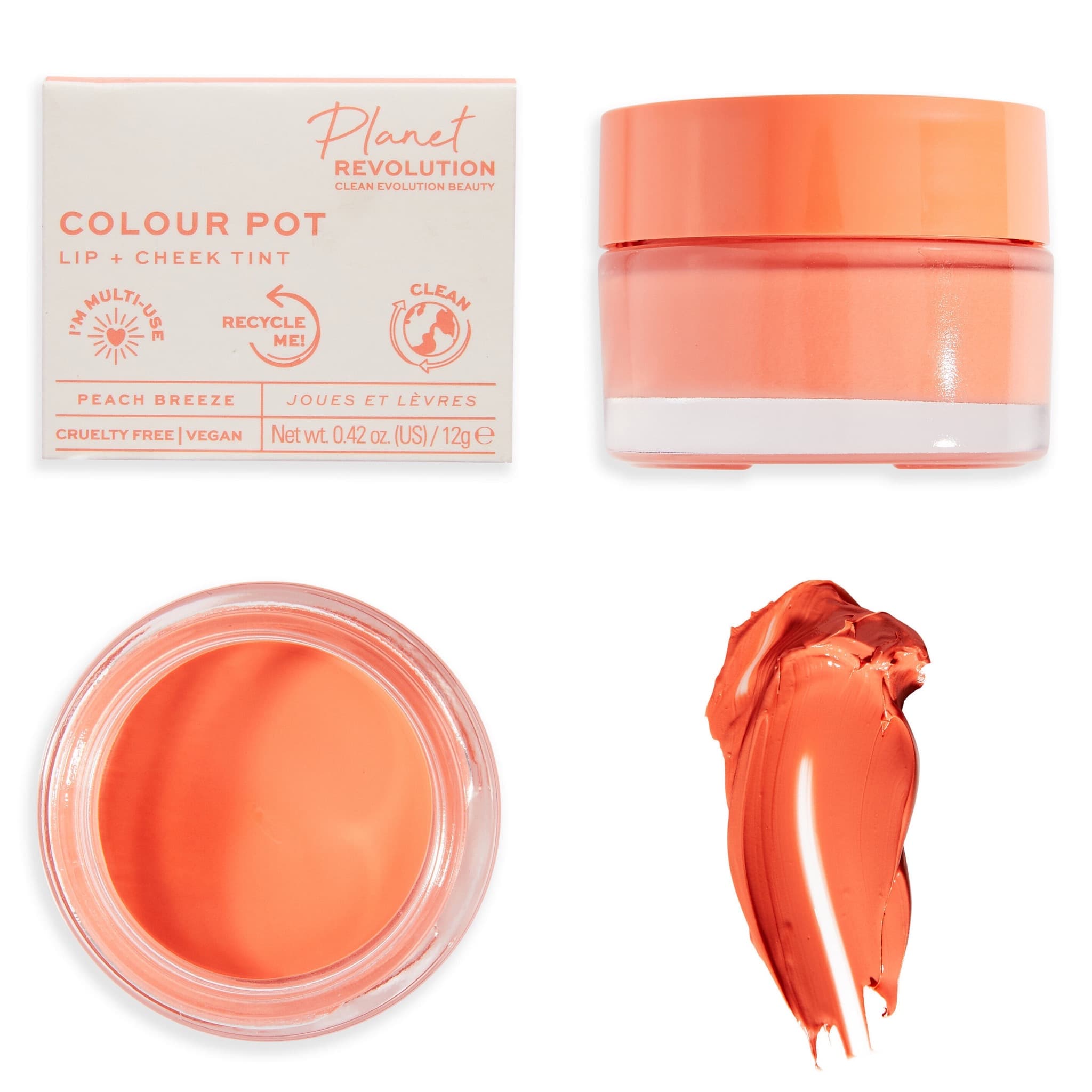 Colour Pot Lip & Cheek Tint - Peach Breeze