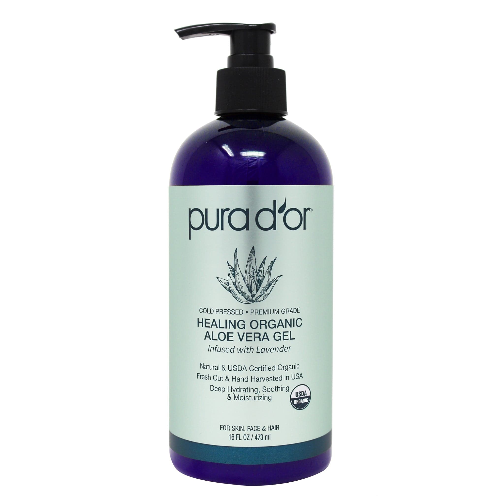 Healing Organic Aloe Vera Gel - Lavender