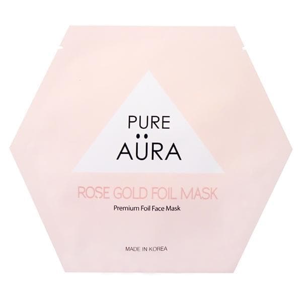 Rose Gold Metallic Foil Facial Face Sheet Mask 