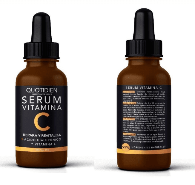 Serum Vitamina C + Ácido Hialurónico + Vitamina E