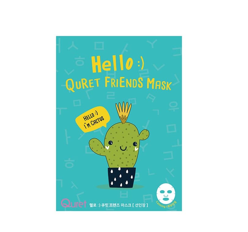 Hello Quret Friends Mask - Cactus