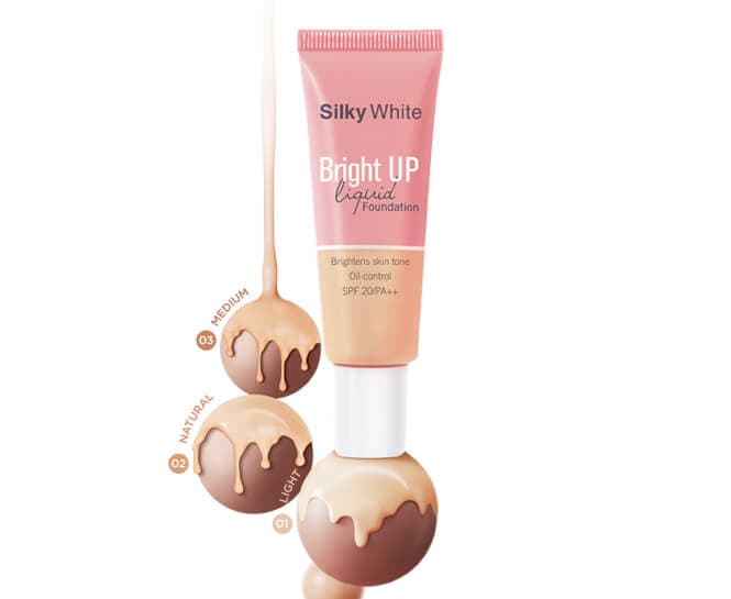 Silky White Bright Up Liquid Foundation SPF20 PA++