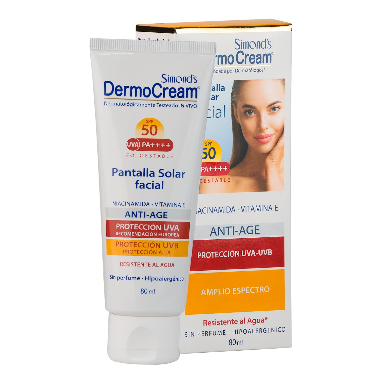 Solar DermoCream SPF 50 Pantalla Facial Anti-Age