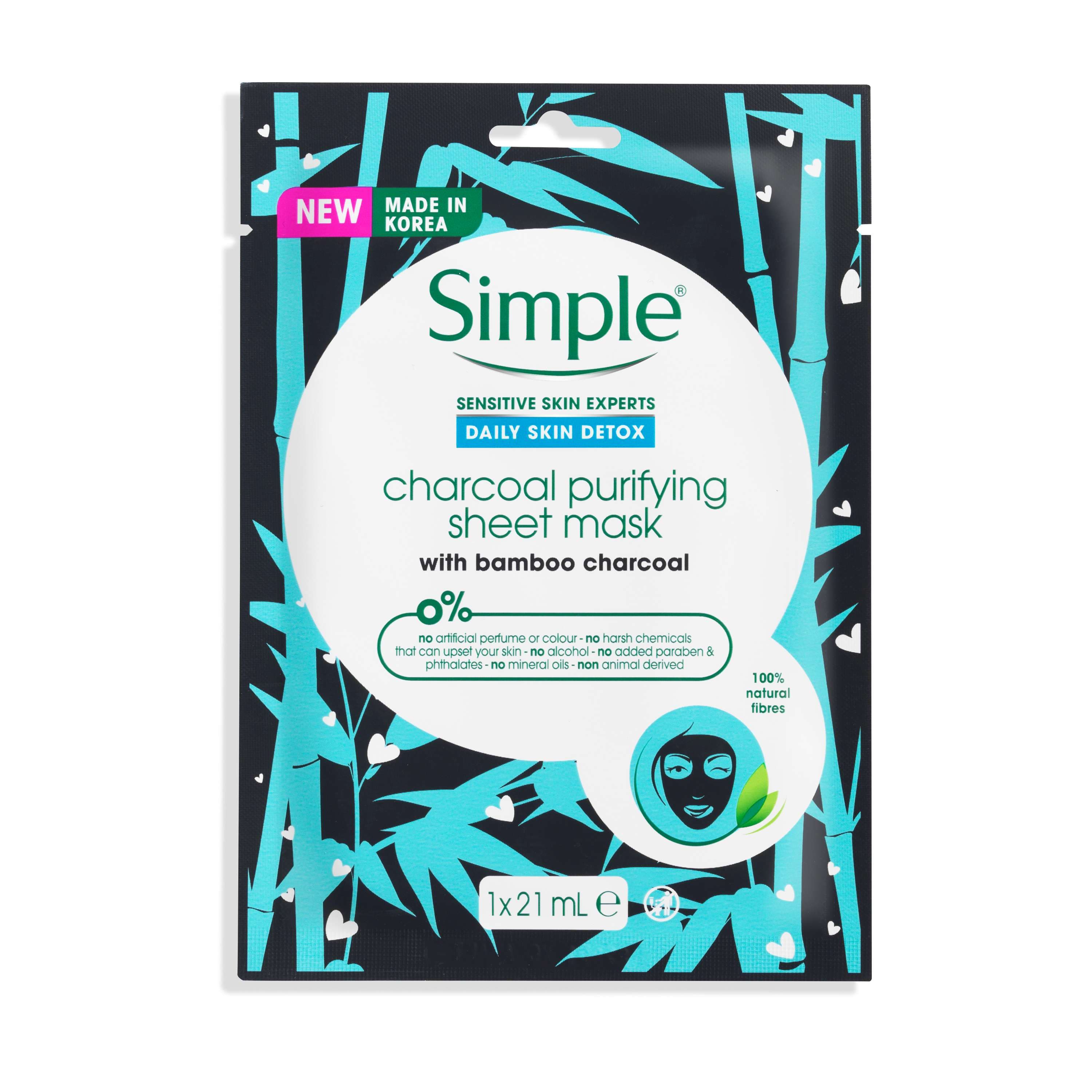 Daily Skin Detox Charcoal Purifying Sheet Mask