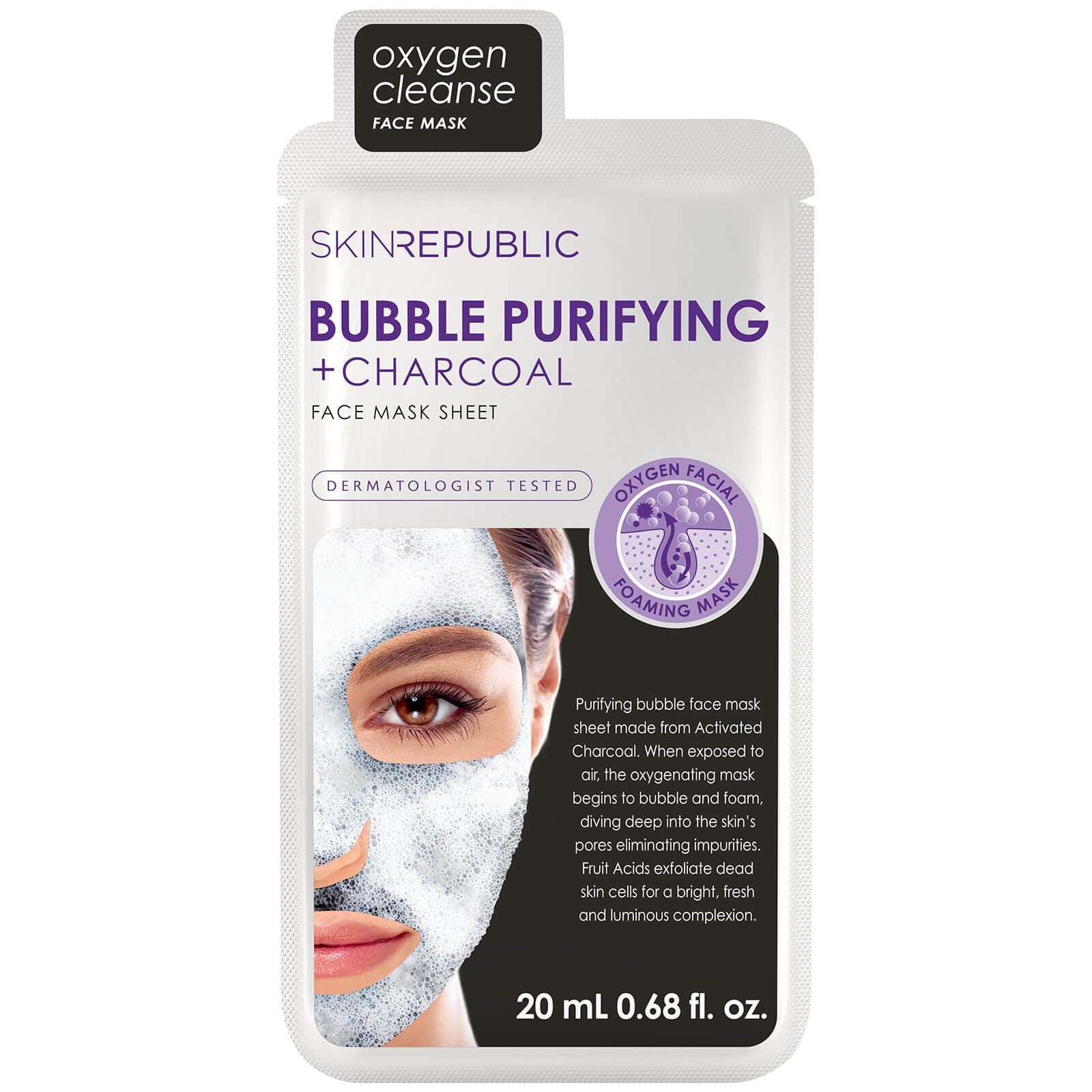 Bubble Purifying + Charcoal Face Mask