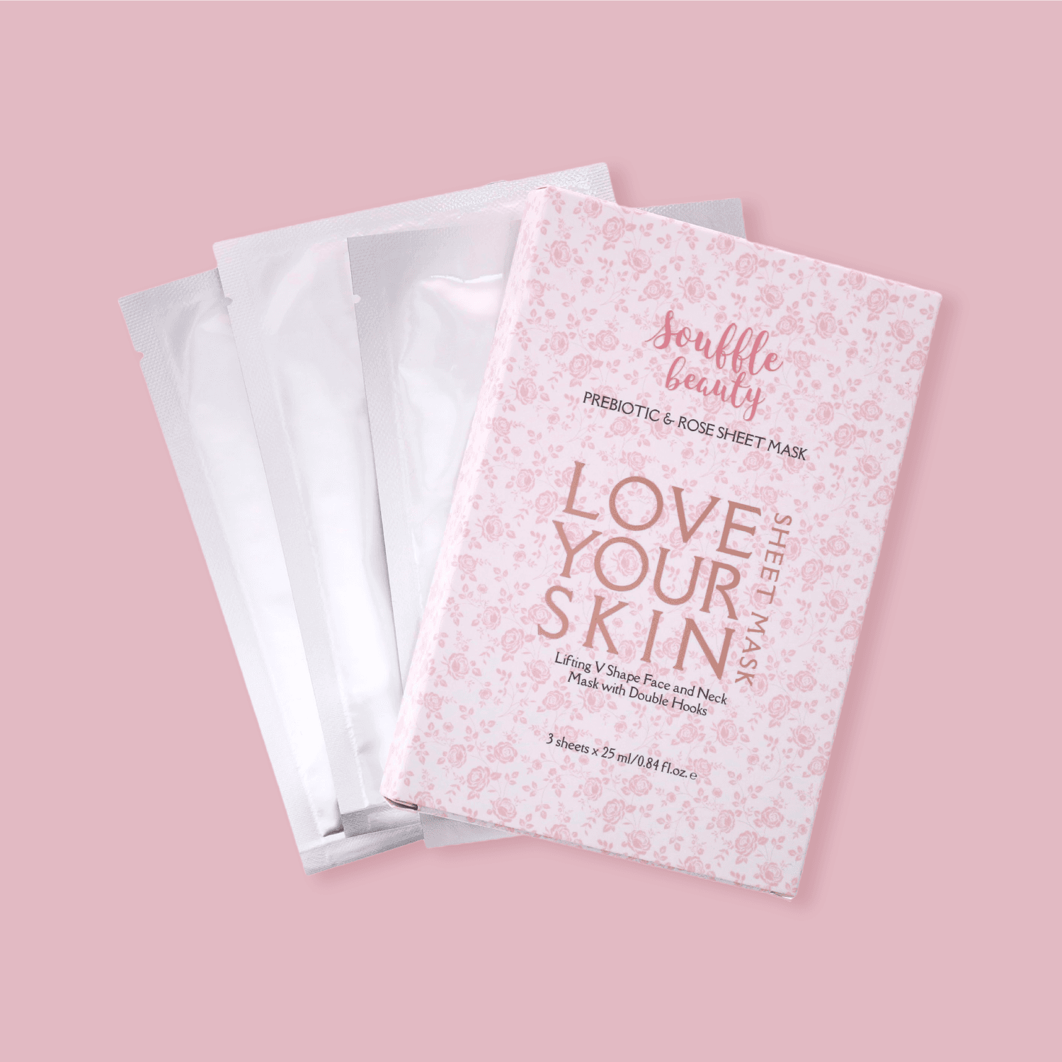 Prebiotic & Rose Sheet Mask With Double Hooks