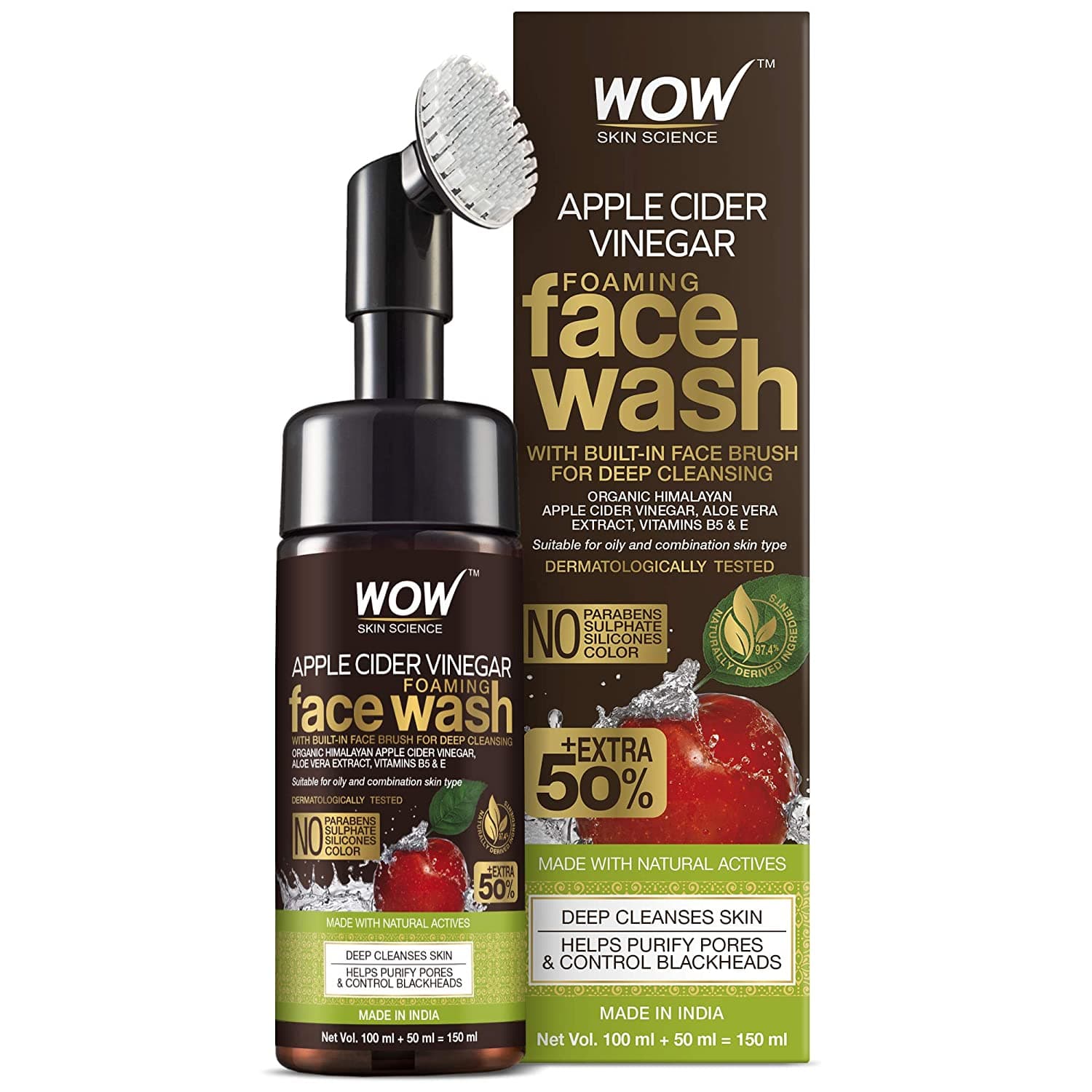 Apple Cider Vinegar Foaming Face Wash
