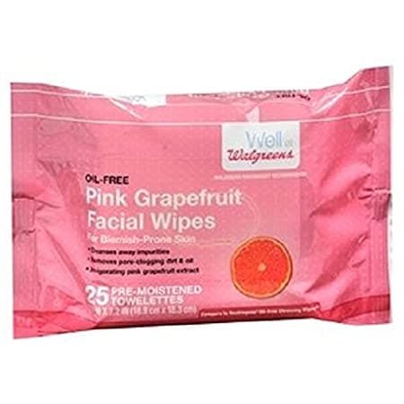 Facial Wipes Pink Grapefruit