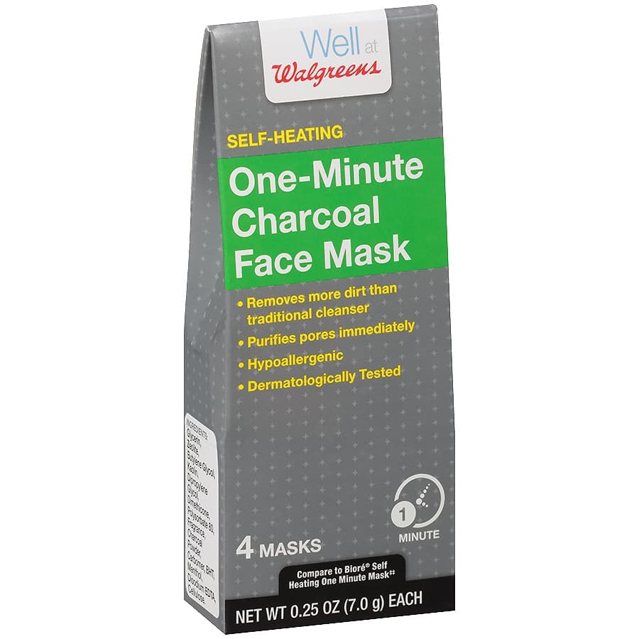 Self-Heating One Minute Charcoal Face Mask