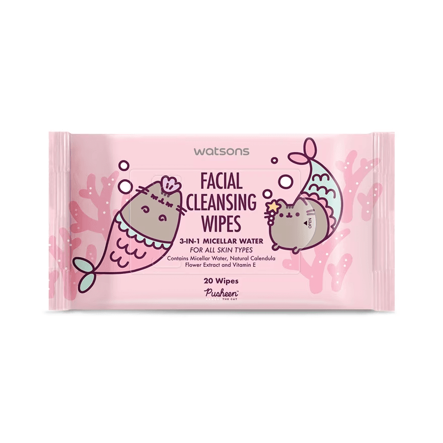 Pusheen Facial Wipes 3-in-1 Micellar Water