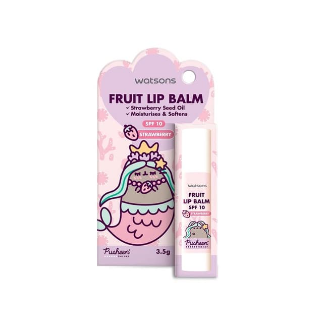 Pusheen Fruity Lip Balm Strawberry SPF 10