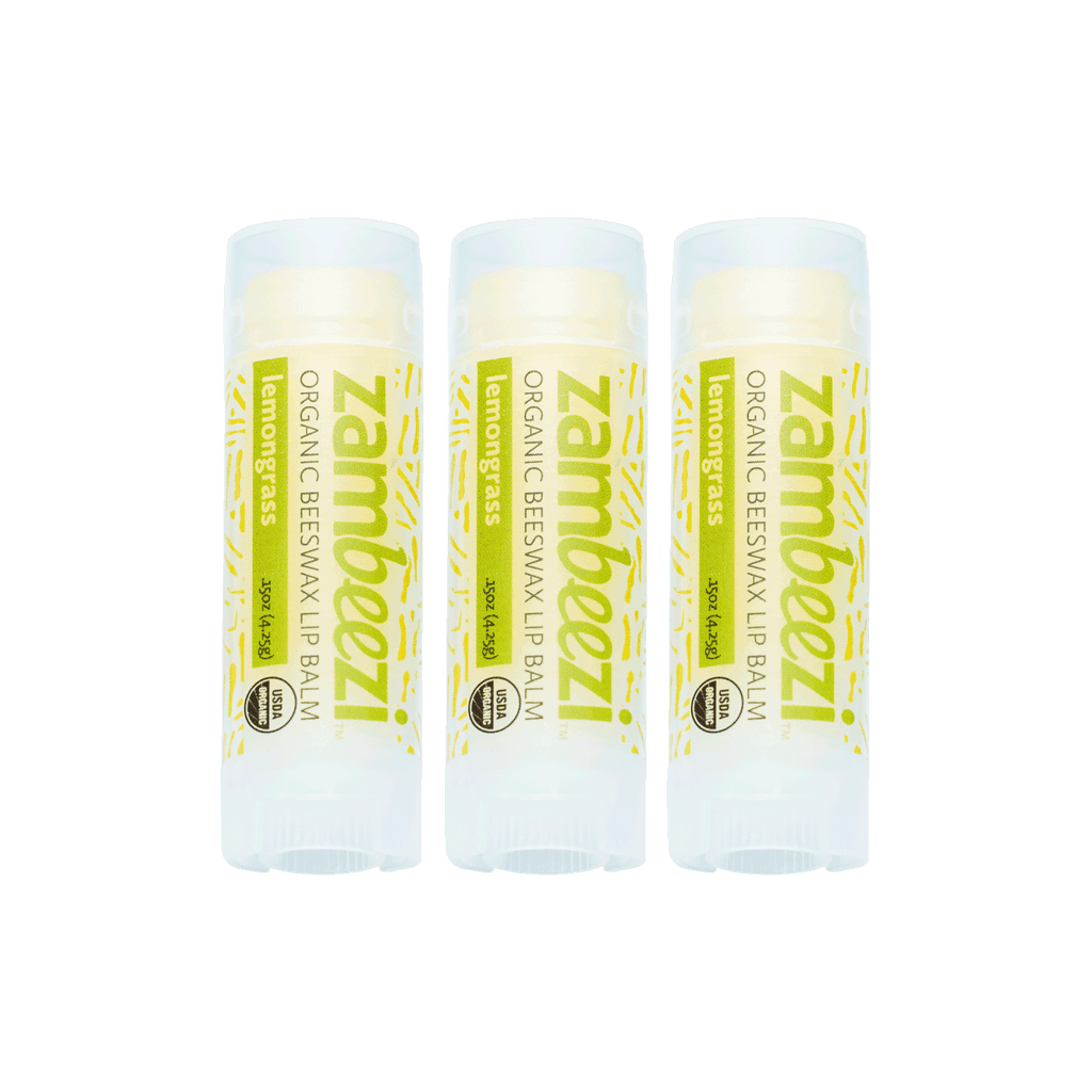 Organic Beeswax Lip Balm - Lemongrass